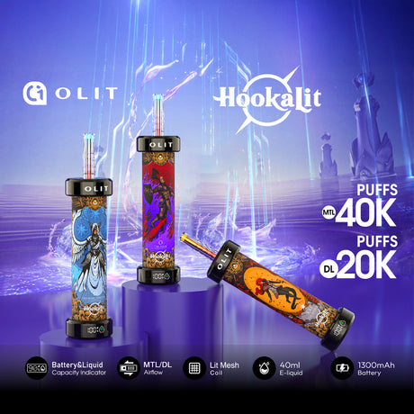 OLIT Hookalit 40K Disposable E-Hookah Device - 40,000 Puffs