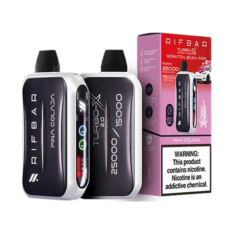 RIFBAR Turbo X 25K Rechargeable Disposable Device – 25000 Puffs