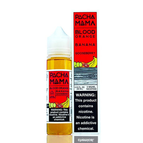 Blood Orange Banana Gooseberry by Pachamama eLiquid TFN 60mL with Packaging
