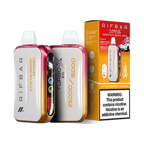 RIFBAR Turbo X 25K Rechargeable Disposable Device – 25000 Puffs