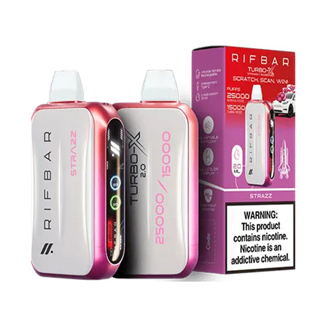 RIFBAR Turbo X 25K Rechargeable Disposable Device – 25000 Puffs