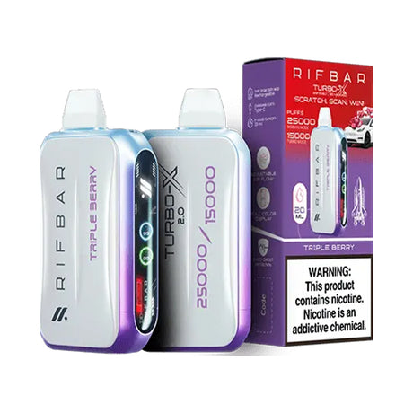 RIFBAR Turbo X 25K Rechargeable Disposable Device – 25000 Puffs