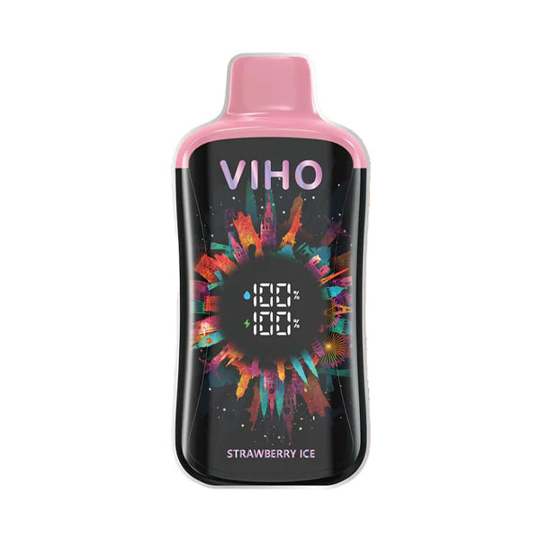 Viho Super Charge PRO E-Cig Disposable 20000 Puffs 21mL 50mg strawberry ice