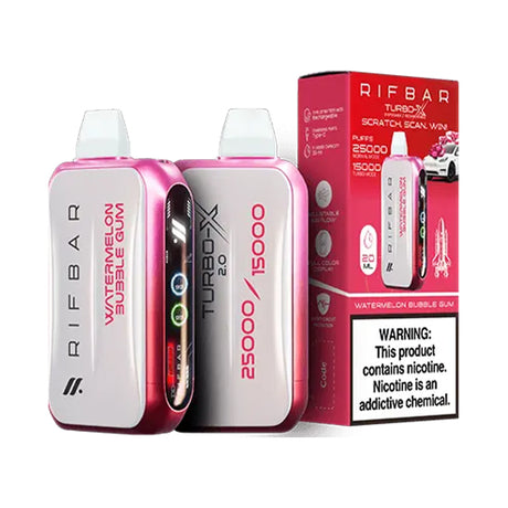 RIFBAR Turbo X 25K Rechargeable Disposable Device – 25000 Puffs