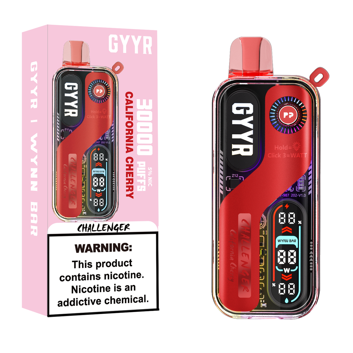 GYYR x Wynn Bar Challenger 30K Puff powered by PYNE POD Disposable Device - 30000 Puffs