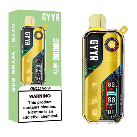 GYYR Wynn Bar Challenger 30K Puff powered by PYNE POD Disposable Device - 30000 Puffs