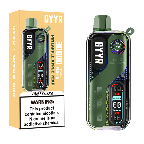 GYYR Wynn Bar Challenger 30K Puff powered by PYNE POD Disposable Device - 30000 Puffs