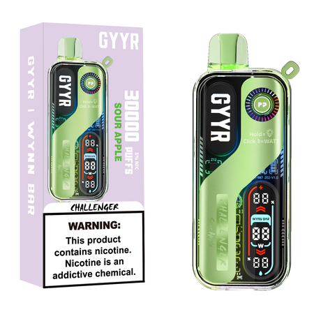 GYYR Wynn Bar Challenger 30K Puff powered by PYNE POD Disposable Device - 30000 Puffs