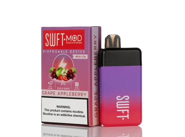 SWFT Mod Disposable 5% Rechargeable Disposable Device with Synthetic E-Liquid 5000Puffs