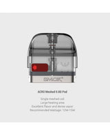smok acro pods SMOK ACRO Replacement Pod Cartridge 2ml (3pcs) – VapoRider