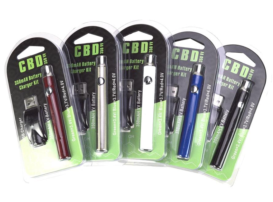 Variable Voltage 350mAh Mini Vape Pen Battery & USB Charger Kit - Vaporider