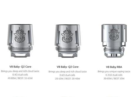 SMOK TFV8 Baby Coils T12/T8/T6/X4/Q2/M2/Mesh (5pcs) - New Mesh Coils Available - Vaporider