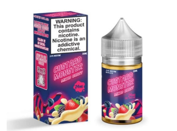 Custard Monster 30ml Nic Salt  E-Juice By Jam Monster