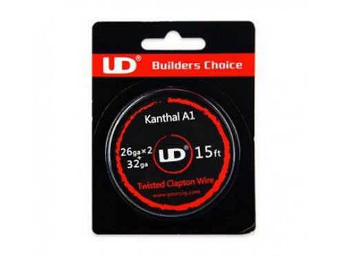 15ft UD Kanthal A1 Twisted Clapton Wire 26GA x 2 + 32GA - Vaporider