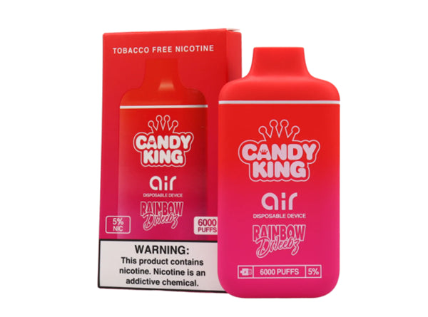 Candy King Air Tobacco Free Nicotine Rechargeable Disposable Device 6000 Puffs