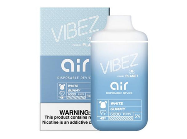 Vibez Air Tobacco Free Nicotine Rechargeable Disposable Device 6000 Puffs