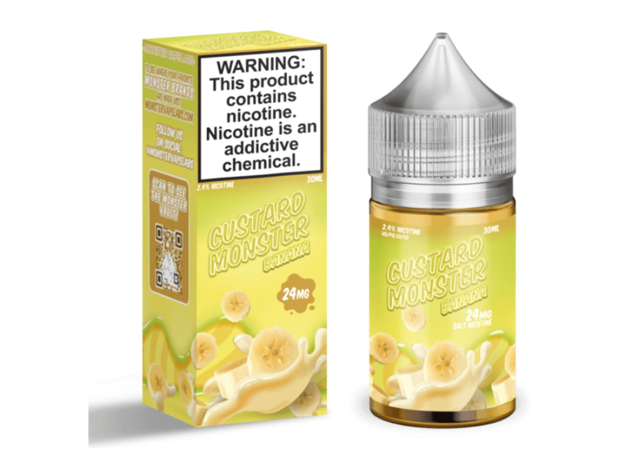 Custard Monster 30ml Nic Salt  E-Juice By Jam Monster