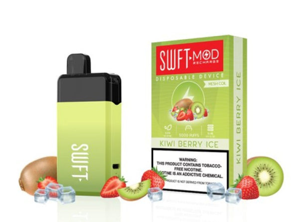 SWFT Mod Disposable 5% Rechargeable Disposable Device with Synthetic E-Liquid 5000Puffs